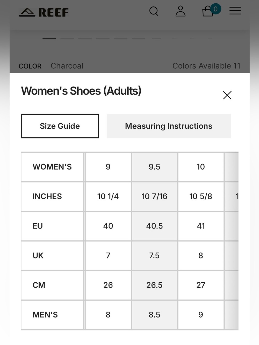 Reef Neptune Women's Breathable Charcoal Sneakers NWT - Picture 3 of 8